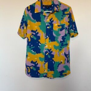 Just attitude Vibrant colored Men's Casual Button-Down Shirt